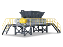 X-Series - Double-axis shredders, tire shredders, metal, car housing shreds, wood, aluminum crushers