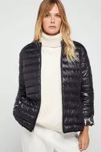 Wear 90% white duck down on both sides of a women's down jacket