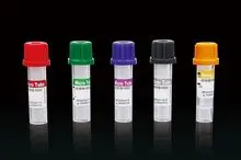 Micro tubos de extracción de sangre