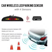 vehicle parking sensor with LED