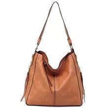 PH773 moda lado zíper saco de ombro hobo