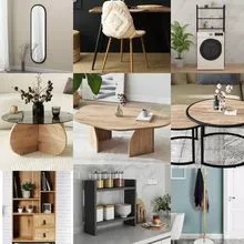 540 € – Lote de muebles de marca (15 piezas) Devoluciones de clientes de grado A-C, sillas, armarios, estantes, colchones, inodoros y más