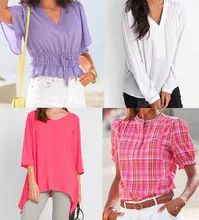 A partir de € 2,30: Blusas femininas (temporada primavera/verão) – envio rápido para todo o mundo!