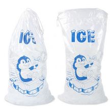 8 lb 10 lb 20 lb personalizado impresso produto comestível ldpe cordão plástico saco de cubo de gelo