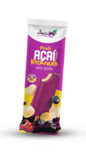 Picolé de Açaí com Guaraná recheado com Banana 75 G