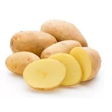  新鲜市场土豆，完美切割炸薯条