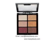 Bestseller private lable cosmetics 6 colors eyeshadow palette