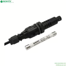 Conector de fusible de panel fotovoltaico de 1500 V CC certificado por TUV Conector de fusible fotovoltaico Terminación de cable