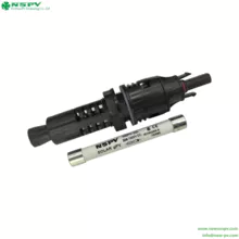 Conector de fusible de panel fotovoltaico de 1500 V CC certificado por TUV Placa de conector de fusible fotovoltaico Versión hembra