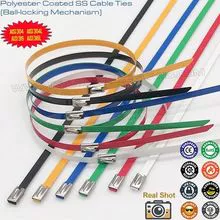 High Quality Type 304, 316, 316L Stainless Steel Color Epoxy Coated Cable Ties (Tie Wraps)
