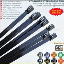 Cintillos sujetadores de acero inoxidable grado 316, 316L, 304 con revestimiento completo