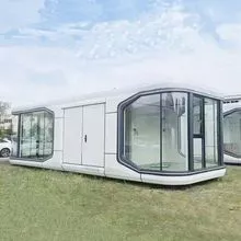 Capsule home sleeping apple pod cabin with bedroom