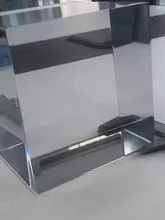 Transparent poured acrylic sheet