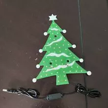 Christmas Day LED Light Car With Christmas Tree LED Light Electronic Christmas Tree