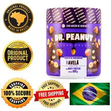Manteiga cremosa para lanches Dr Peanut Butter From Brasil 600g - Whey Protein-