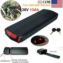 36V 13Ah E-bike Battery Lithium 18650 Batteries 350W 500W 750W Bafang Motor