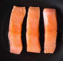 Norway Frozen Atlantic Salmon Skinless PBO Portion 8oz CC IVP Bulk Superior/ salmon fillet