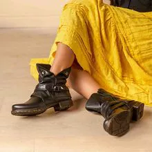 Double-Sided Boot with Sole and Turn-Down DIJ002