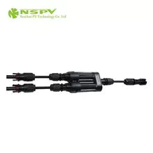 Conector adaptador de fusible PV 4.0 de 1500 V CC Conector de derivación de fusible PV Sección final de tres cables