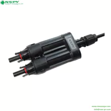 Conector adaptador de fusible PV 4.0 de 1500 V CC Conector de derivación de fusible fotovoltaico Dos modelos hembra y de una línea