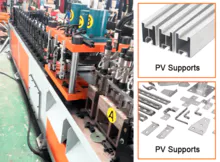 Sistema automático de perfilado para soporte solar