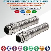  AISI304, AISI316, AISI316L不锈钢IP68防折弯电缆接头