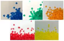 colorful speckles for detergent powder 