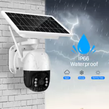 IP66 1080P太阳能电池供电摄像机闭路电视4G太阳能IP PTZ摄像机