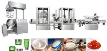 Emulsifier, high shear homogeneisor, mixing pot, food manufacturing machine, hose filling tail, can screw machine, bag packing machine