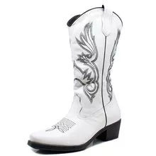 White Texan Boot