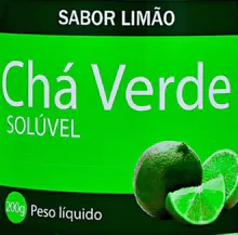 Chá verde solúvel - sabor limão