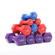 Neoprene Dumbbell Vinyl Dumbbell Dip Plastic Dumbbell Gym Ladies Dumbbell Rehabilitation Training Dumbbell