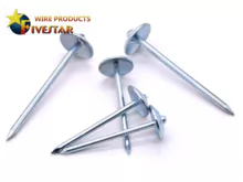 HDG UMBRELLA HEAD ROOFING NAILS WITH TWIST SHANK 