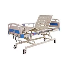 Melhor venda cama manual 3 manivela cama hospitalar