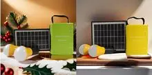 Sistema doméstico solar de 2 luces