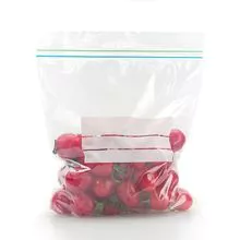 Eco Friendly LDPE Ziplock Bags with Red Line Lip 