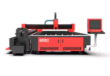 Dual-use Metal Sheet Pipe Tube Laser Cutting Machine With 220mm Diameter Pneumatic Chuck