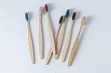 Bamboo toothbrush, biodegradable eco-friendly toothbrush CRPB-001A
