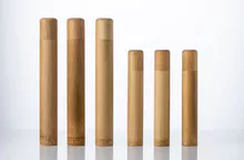 Tubo de bambú tubo de bambú, organizador de cepillos de dientes paquete portátil HCZT-016A