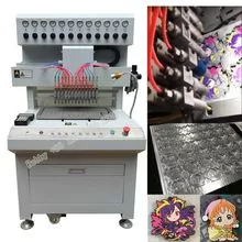 12 color automatic pvc rubber label making machine