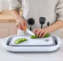 8L  可折叠洗菜盆菜板厨房切菜板