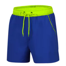 Pantalones de playa para hombre de estilo europeo y americano, pantalones de surf de moda, impermeables de secado rápido, bañadores forrados, diseño de cremallera en el bolsillo trasero