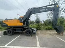 150 máquina escavadora 350lc da roda de Hyundai 210W-7 do watt, preço de venda total usou a máquina escavadora de Coreia Hyundai 210-7 para a venda