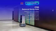 Robôs de entrega de comida de restaurante