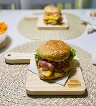 Wooden Hamburger Board - REF059