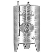 Wine fermentation tank with cooling jacket
