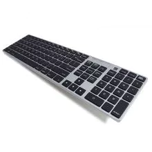 El tamaño completo Bluetooth Mac teclado compatible, conmutable Multi-anfitrión