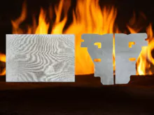 Smokeless baking felt