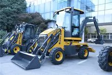 XCMG official XC8-H0740 wheel type backhoe mini compact backhoe loader with attachments