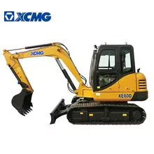 XCMG Oficial de 6 Toneladas Nova Escavadeira Pequena XE60D escavadeira de esteiras
